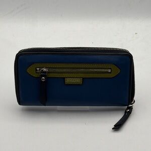 Coach Blue and Green Wallet